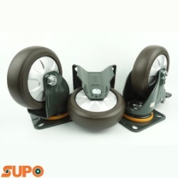 SUPO 125x38 Plate, Brown TPR caster