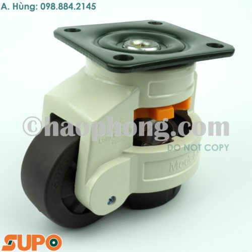 SUPO 75 Plate, Height adjustable caster