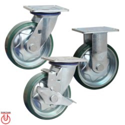 Phong Thanh M100 Plate, Steel core PU caster
