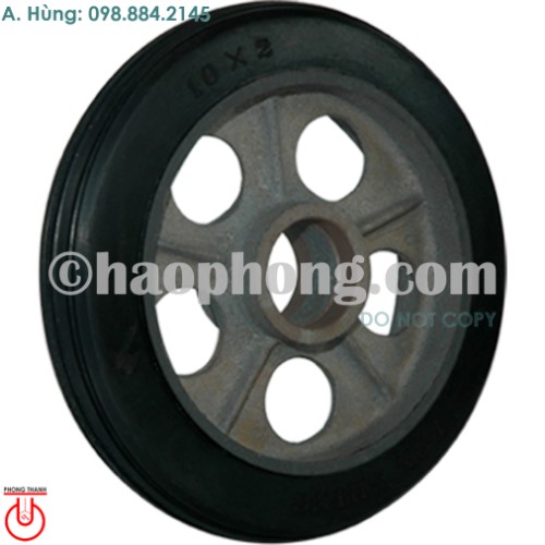 Phong Thanh 10x2 Cast-iron core Rubber wheel