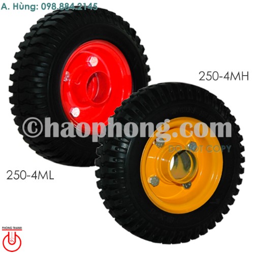 Phong Thanh 250-4 Steel rims Rubber wheel