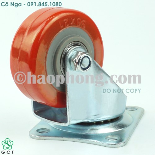 Gia Cuong 50 Plate, Red TPU caster