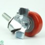Gia Cuong 50 M12 Threaded stem, Red TPU caster