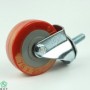 Gia Cuong 75 Threaded stem, Red TPU caster