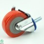Gia Cuong 75 Threaded stem, Red TPU caster