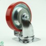 Gia Cuong G130 Plate, Red PU w Steel core caster