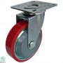 Gia Cuong G200 Plate, Red PU w Steel core caster