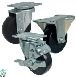 Gia Cuong 50 Plate, Solid rubber caster