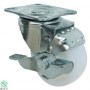 Gia Cuong 75 Plate, White PP caster