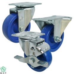 Gia Cuong 100 Plate, Blue PP caster
