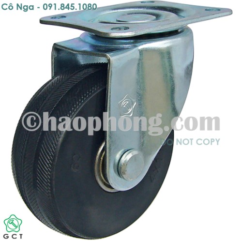 Gia Cuong 125x45 Plate, Rubber caster