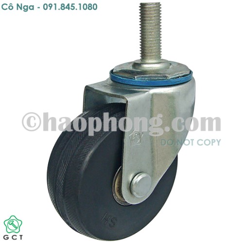 Gia Cuong 100x38 Threaded stem, Rubber caster