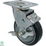 Gia Cuong G150 Plate, Steel core rubber caster