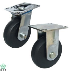 Gia Cuong C130 Plate, Solid rubber caster