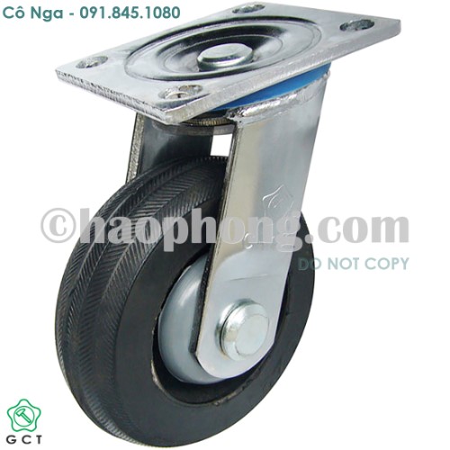 Gia Cuong C150 Plate, Cast-iron core rubber caster
