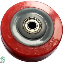 Gia Cuong 75 Red PVC wheel