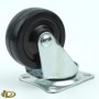 China 65 Plate, Solid rubber caster