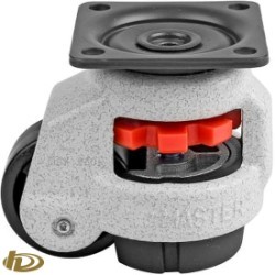 Foot Mester 75 Plate, Leveling caster