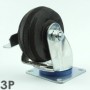 Affordable PL100 Plate, Solid rubber caster