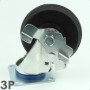 Affordable PL130 Plate, Solid rubber caster