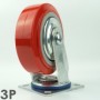 TDP PH150 Plate, Red PU caster