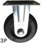 TDP PH150 Plate, Cast-iron core rubber caster